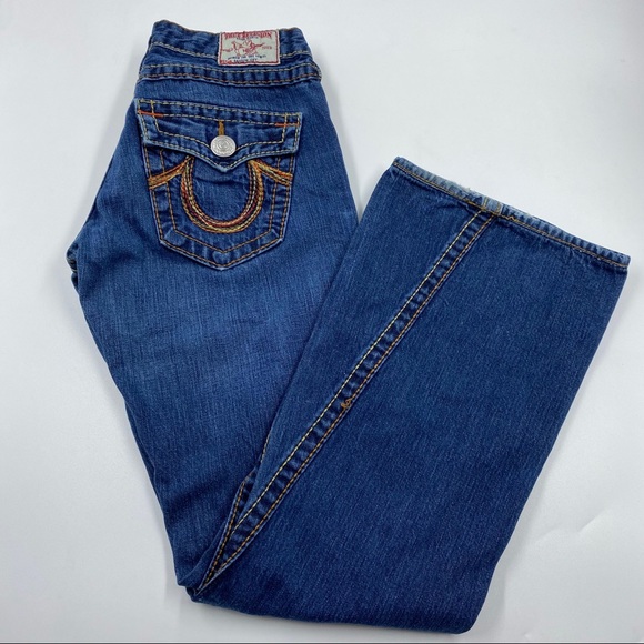 True Religion Denim - True Religion Rainbow Joey Flare Jeans 28 EUC